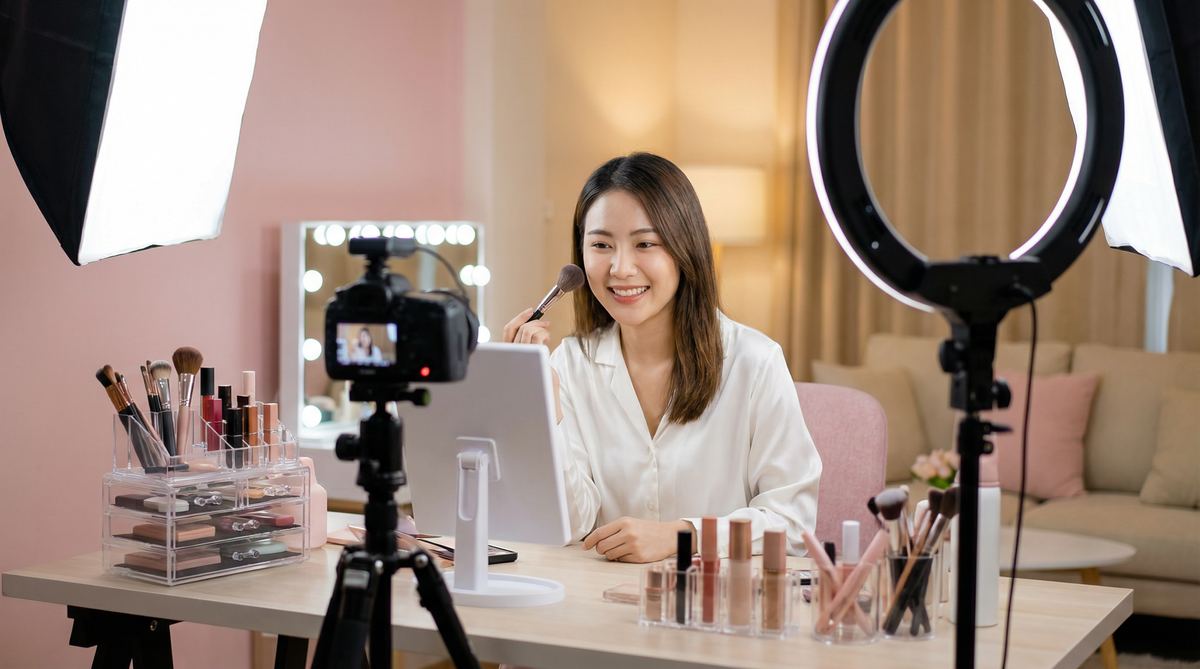 国产主播美妆视频教程