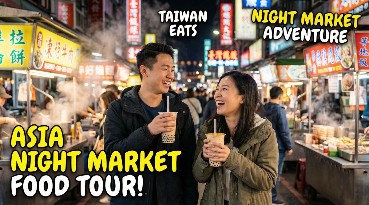 国产主播旅行视频夜市美食